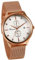 JewelryWe Montre Homme Commercial Quartz Faux Diamant Cadran Analogique Date Décoration Deux Petites Cadrans Maillon Bracelet Acier Inoxydable Alliage Fantaisie Couleur Rose Or avec Boîte Montre