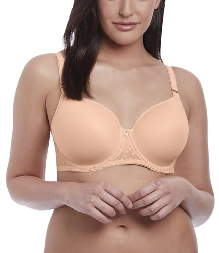 Freya Damen Women's Starlight Underwire Molded T-Shirt Bra Demi BH, Durchsichtig, Caramel, 75FF