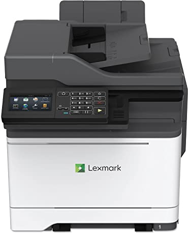 Lexmark MC2535adwe Imprimante laser couleur multifonction avec écran tactile couleur de 4,3, capacités sans fil, impression recto verso et fax analogique (42CC460), blanc/gris, taille M