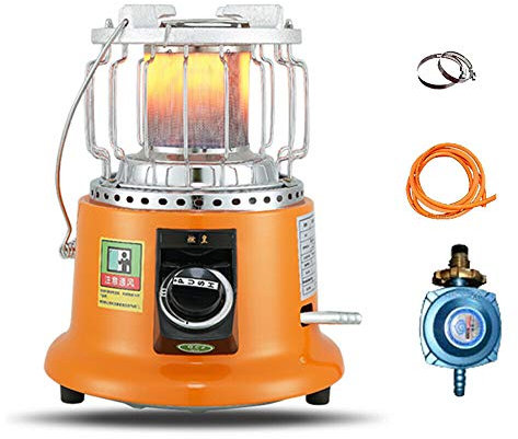 Fayelong Heizstrahler Für Terrasse Gas-Heizstrahler Terrassenheizer Terrassenstrahler Außenheizung Innenraumheizung Herd Mit Griff Mehrfachnutzung 3600W (Flüssiggas)