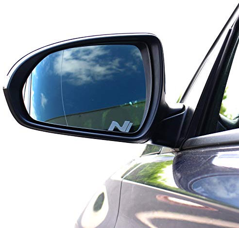 2er Set Spiegelaufkleber Milchglas Außenspiegel Auto KFZ Mirror Sticker Vinyl Rückspiegel (K084 N)