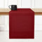 D'Moksha Homes Linen Table Runner - 14 x 60 Inch, 100% Pure Red, Machine Washable, Farmhouse Style