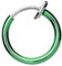 Taffstyle Piercing Fake Ring Tribal Klemmring Septum Tragus Helix Nase Lippe Ohr Hoop Clip Ear Cuff Nasenring Nasenpiercing Ohrpiercing Grün