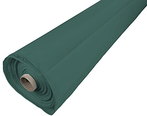 Tex family Tela mosquitera por metro Marquisette de color liso de plomombata, altura 300 cm – Verde