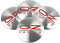 XGAGCF 4 Piezas Coche Rueda Centro Tapas Tapacubos Aluminio Buje Badge Pegatina, para OZ 56MM Auto Llantas Decorativa Emblema Cubierta Accesorios