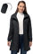33,000ft Vêtement de pluie imperméable, poncho de pluie léger et respirant coupe-vent à capuche, fine pliable longue manteaux imperméables femme Noir XL