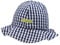 loud + proud Unisex Kinder Hoed Vichy-ruit, Gots gecertificeerd Hut, Ultramarin, 110/116