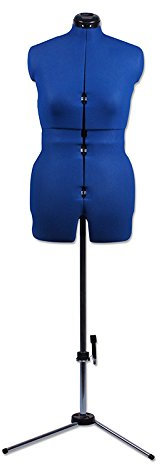 Nähwelt Flach Profi-Schneiderpuppe Legform Größe M, Frauen, Erwachsene Frauen, Schneiderinnen, Hobby-Näherinnen, Kunststoff, Blau