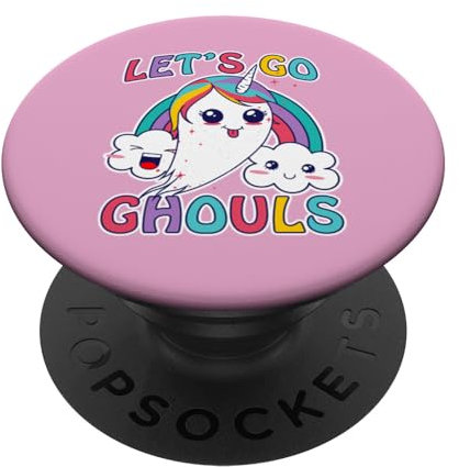 Halloween Hippie Kawaii Unicorn Ghosts, Let's Go Ghouls Girl PopSockets mit austauschbarem PopGrip