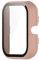 Feysentoe Coque Compatible avec Amazfit Bip 3/Bip 3 pro Protection Écran,Ultra Étui Dur de Anti-Rayures Verre Trempé Écran Coque.(rose)