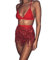 Damen Rave Rock Fransen Rock Pailletten Quaste Rock Bauchtanz Kostüm Bauchtanz Mini Rock Hüftschal Rave Outfit für Frauen und Mädchen (Rot, One Size)