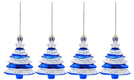 TianWlio Weihnachtskugel Form Weihnachtsbaum Dekoration Requisiten Weihnachtsanhänger Kunststoffkugel bemalter Weihnachtsbaum Gewürz Regal Kiste (D, One Size)