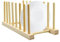 Jagowa Bamboo Dish Rack, Wooden Plate Rack Stand Pot Lid Holder Dish Storage Drainer Kitchen Cabinet Organizer for Bowl Cup