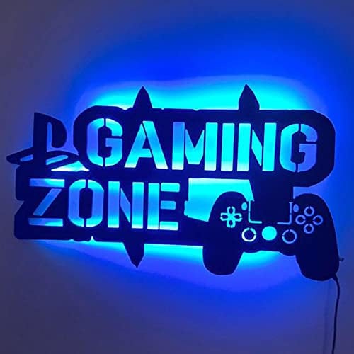 YAMO DUDO Game Zone Neon Signs Gamer LED Neon Light Gaming Zone Neon Sign for Game Room Decoration Game Area Man Cave Pub Gift for Teens Friends Boys