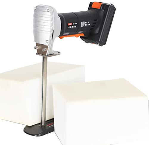 Cortador de esponja eléctrico Esponja de goma espuma profesional Sierra de corte alternativo, Cortadora de espuma eléctrica con hoja de sierra de 300 mm, Herramienta de corte de espuma Cuchillo