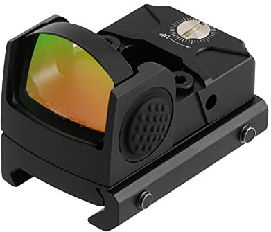 ToopMount Rotpunktvisier 1x22 2MOA Reflexvisier Mini Small Sight mit 21mm Picatinny & GK Montageplatte Pro kompakter optischer Sucher passen Picatinny Rail GK Kamera (Dünner Objektivrahmen)