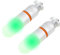 SecurityIng 2Pcs Scuba Dive Strobe Signal Light, Mini Tank Light Night Dive Marker Light, Underwater 150M LED Flashing Safety Light Firefly Beacon Diving Light with AAA Battery - Green