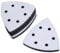 4PCS 93mm 6 Holes Hook Soft Interface Pad Triangle Sanding Loop Sponge Cushion Pad for Sanding Machines Impact-Resistant Noise Reduction