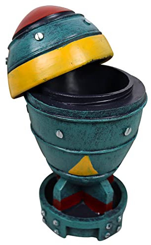 stepsin Nuke Statue Fallout Decor Nuclear Bomb Storage Box Figurines 3D Openable Resin Rocket Sculpture Mini Vintage Model Bomb Home Desktop Decor