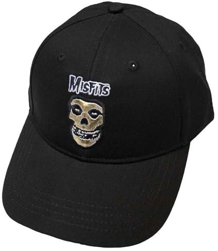 Rock Off officially licensed products Misfits Band Logo and Gold Fiend Baseball Cap One Size