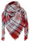 DELEY Retro Damen Tartan Schal Weicher karierter karierter Schal Wickelschal Decke Schals weißes und rotes Gitter