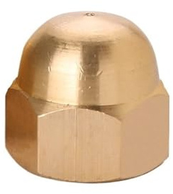 M3 M4 M5 M6 M8 M10 M12 M14 M16 M18 M20 Messing Hutmuttern, Kupfer Bronze, Messing Hutmutter, Hutmutter mit Hutrundkopf, Sechskantmuttern (Size : M16-1pcs)