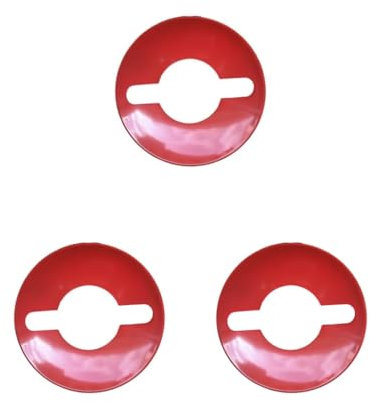 3 Set mit 276 Öllampen, reflektierende Abdeckung, Petroleumlampe, Reflektor für Strand, Rucksackreisen, Rot, 16,5 cm