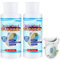 Lot de 2 nettoyants en mousse effilée sans contact pour toilettes, cuvettes, urinoirs, tuyaux