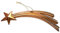 BLUSUPERSHOP 1 Stern Komet Gold Harz 15 cm für Hirten Krippe SAN G. ARMENO Sie erhalten einen kostenlosen Schlüsselanhänger bereits