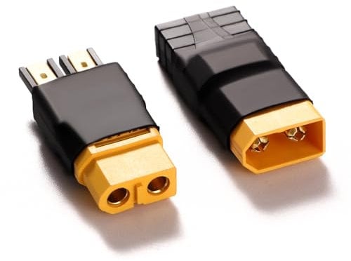 YIXISI 2 Stücke Kompatibel mit TRX zu XT60 Stecker Adapter, Kompatibel mit TRX auf XT60 Stecker Weiblich Männlich Adapter, für RC FPV-Drohnen, Lipo-NiMH-Akku-Ladegerät