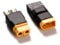 YIXISI 2 Stücke Kompatibel mit TRX zu XT60 Stecker Adapter, Kompatibel mit TRX auf XT60 Stecker Weiblich Männlich Adapter, für RC FPV-Drohnen, Lipo-NiMH-Akku-Ladegerät