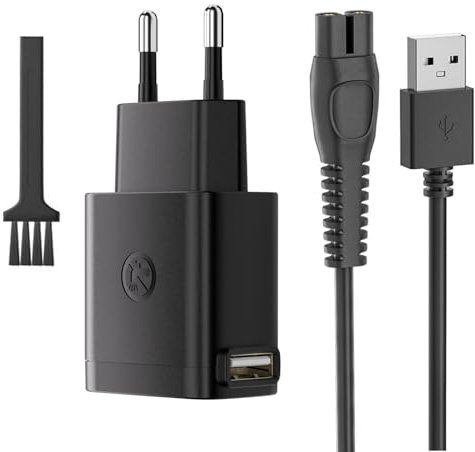 5V Ladegerät Ladekabel für Philips One Blade 360 QP2824 QP2834 QP2734 QP2724 QP2720 QP4631 MG7950 MG7930 MG9530 MG9525 MG5950 MG5910 Rasierer Kabel mit Netzteil Adapter USB Lader Kabel