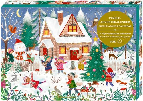Puzzle-Adventskalender – Fröhliche Winterzeit