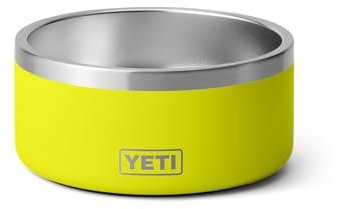 YETI Boomer, acier inoxydable, bol antidérapant pour chien, jaune Firefly, 4