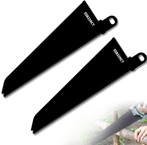 2Pcs Reciprocating Saw Blades for Black & Decker, SSB229CT Carbon Steel Saw Blade for Softwood, Hardwood, Compatible with Black and Decker Piranha Scorpion Saws