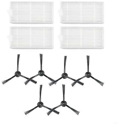 ComfyHarbor Für Medion Saugroboter Ersatzteile Seitenbürste Filter Zubehör Set Für MD 19500 MD 19510 MD 19511 MD 19900 Serie Saugroboter