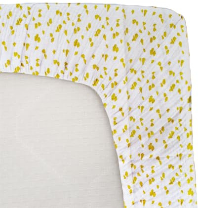 DOMIVA Jersey Fitted Sheet with Honey Moon Print - Savannah 70 x 140 cm