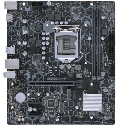 Placa Base Fit For ASUS B560M-P B560 LGA 1200 for CPU i5-11400F i7-10700K/F i3-10100F DDR4 M.2, Placa for Juegos de Oficina Micro ATX Placa Madre