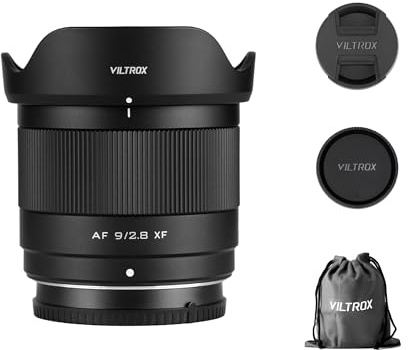 VILTROX AF 9mm F2.8 Air APS-C Ultraweitwinkelobjektiv für Fuji X | 113,8° Ultraweitwinkel, F2.8 große Blende, schneller Autofokus, 175 g leicht, APS-C für Fuji X-Mount