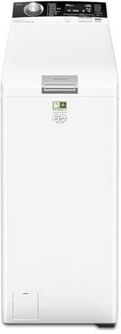 AEG Serie 8000 Waschmaschine Topladlader 40 cm, 6 kg, PowerCare, LTR8A36STL | Für Allergiker, vollständige Fleckenentfernung in 59 Min bei 30 °C, Dampfprogramm für weniger Bügeln, SoftOpening, 1300 U/min