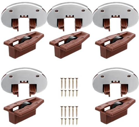 PRETYZOOM Kit de Reparación para Correderas de Cajón Rieles de Plástico y Metal, Funcionamiento Suave y Reducción de Ruido para Mantenimiento en Muebles de Cocina