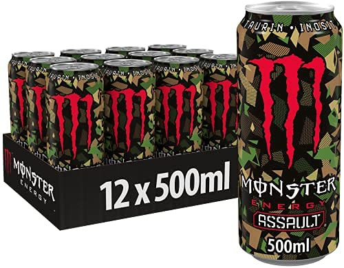 Monster Energy Assault, 12er Pack (12 x 500 ml) (ohne Pfand, Lieferung nur nach Österreich)