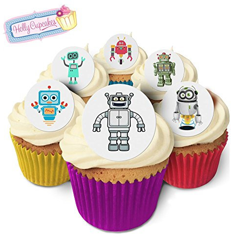 24 Wunderschöne essbare Kuchendekorationen: Roboter / Robots!