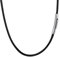 PROSTEEL 2mm Ancho Acero Inoxidable Genuina Cuero Cable Cuerda Collar Cadena Hombre