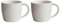 STARBUCKS Grande Fore Here Series Vasos de tallo blanco – 2 – grandes/473 ml (paquete de 2)