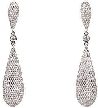 COCO LONG DROP OHRRINGE SILBER