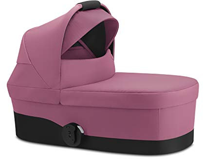 Cybex Kinderbett S Babytragetasche klein leicht mit Balios S Kinderwagengestell von Geburt bis 9 kg (ca. 6 Monate), Magnolia Pink