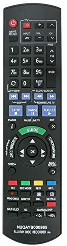 N2QAYB000985 Télécommande de Remplacement - VINABTY DVD Télécommande pour Panasonic HDD DVD Recorder DMR-BWT740EBK DMR BWT740EBK DMRBWT740EBK Remote Controller