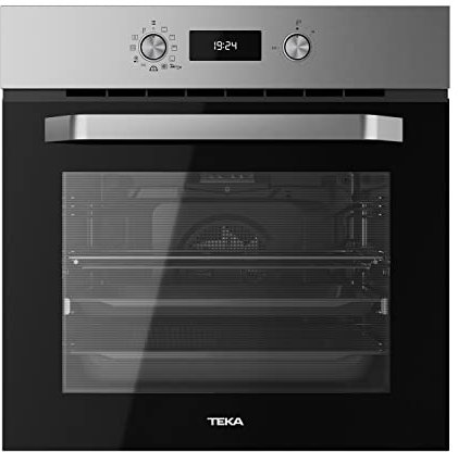 Teka HCB 6646 P - Horno Pirolítico Multifunción, Horno Air fryer, Horno 70 Litros con Sistema de Limpiza HydroClean Pro, Color Acero Inoxidable