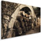 Muralo Leinwandbilder 30x20 Weinfässer Keller Vintage-Stil Canvas Wandbild Kunstdruck Schlafzimmer Wohnzimmer Wanddekoration Design XXL Br. 30 cm x Hö. 20 cm